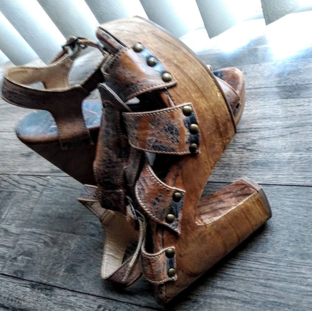 Bed Stu Melissa Chunky Sandals Heels 9